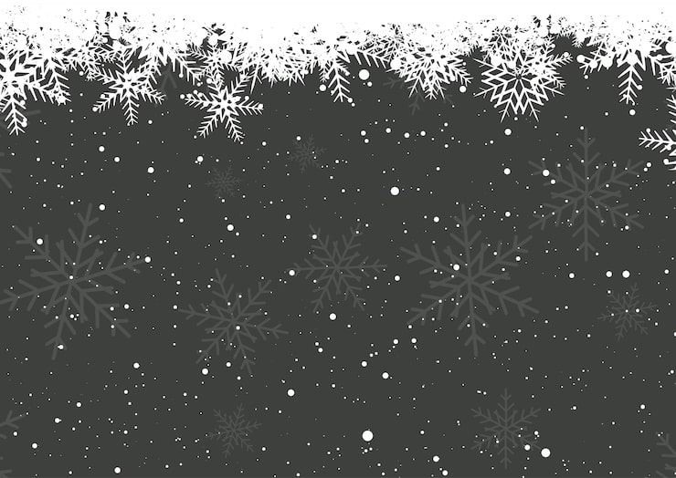 Vecteur gratuit flocons de neige d'hiver