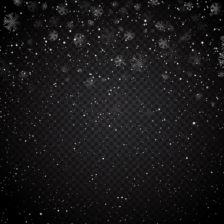 Vecteur gratuit fond neigeux avec des flocons de neige qui tombent