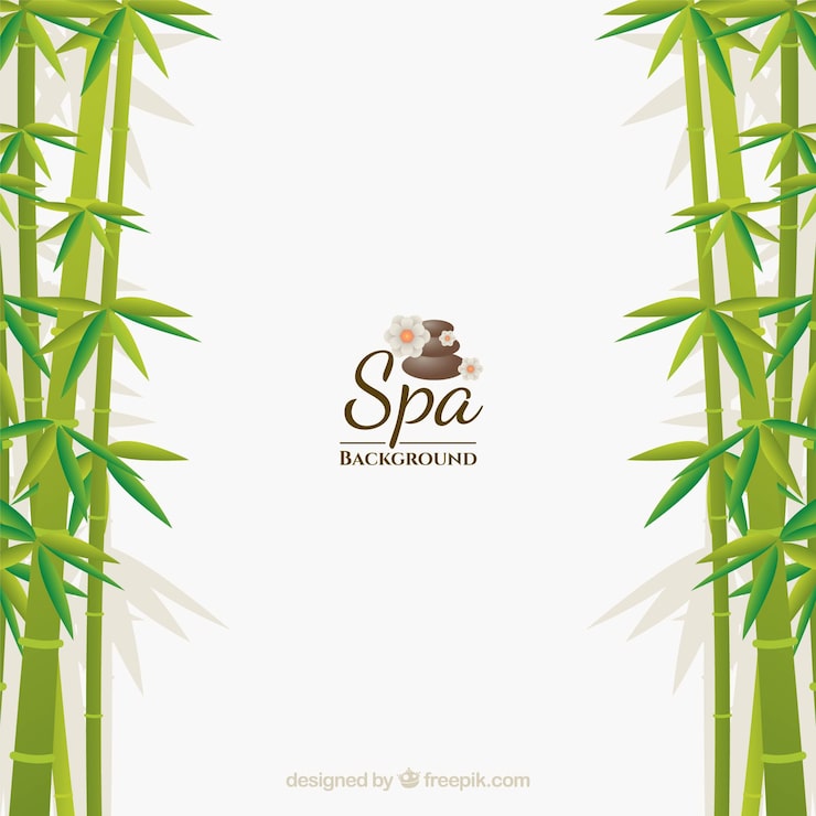 Vecteur gratuit fond de spa au design plat