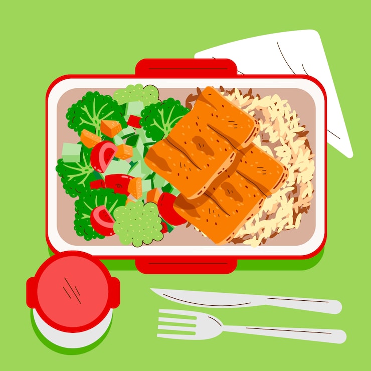 Vecteur gratuit illustration de préparation de repas design plat dessiné à la main