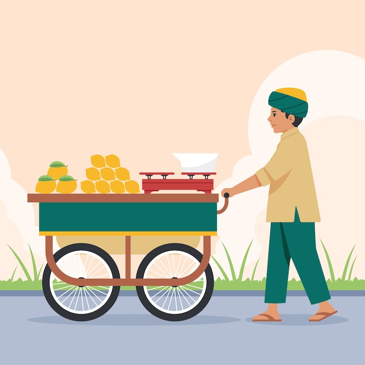 Vecteur gratuit illustration de style de vie indien dessiné à la main