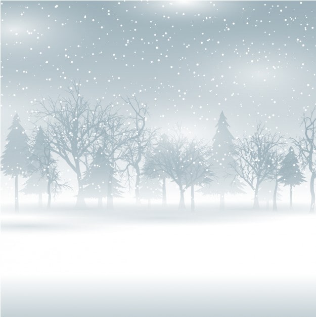 Vecteur gratuit paysage d'hiver