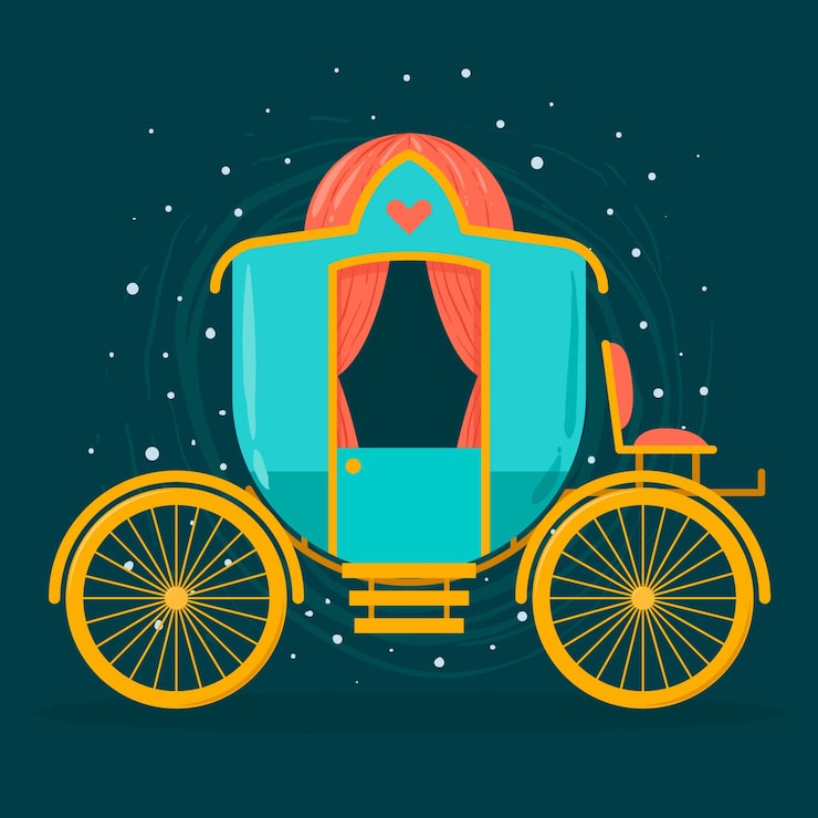 Vecteur gratuit transport de conte de fées