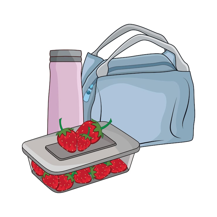 Vecteur conteneur alimentaire