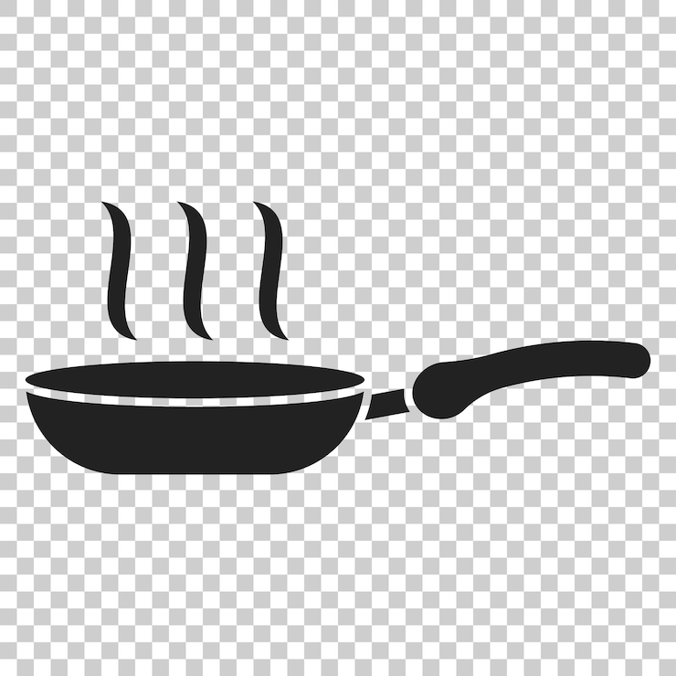 Vecteur icône de poêle à frire dans un style plat illustration de poële de cuisson sur un fond transparent isolé concept d'entreprise d'équipement de cuisine skillet