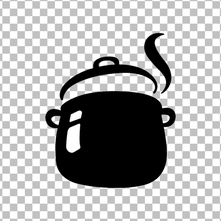 Vecteur pot de cuisson vectoriel