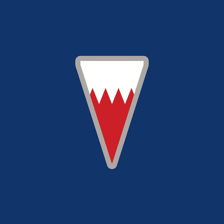 Vector hình minh họa mẫu cờ bahrain