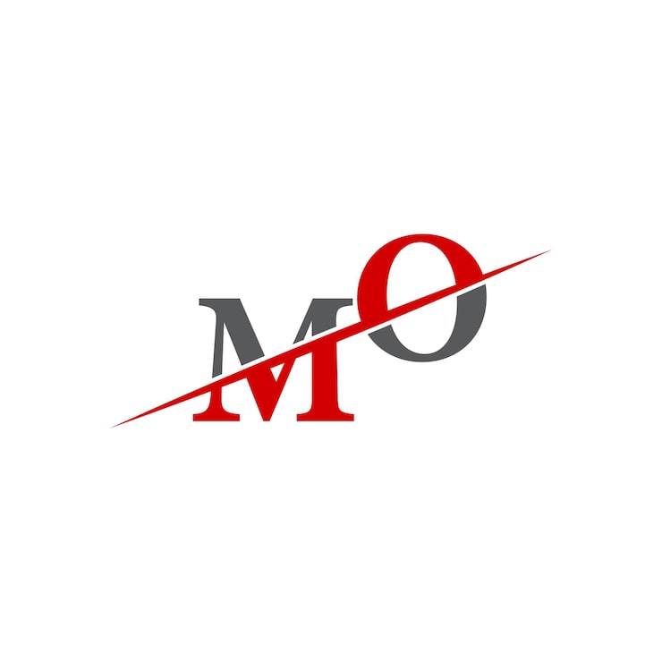 Vector logo mo tối giản với đường chéo động