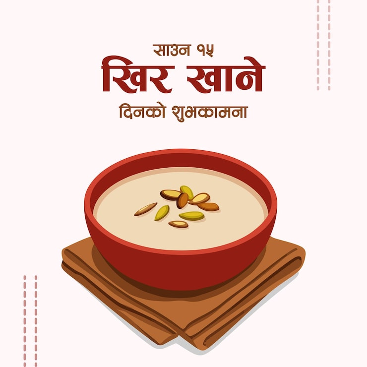 Vector ngày ăn kheer shrawan 15