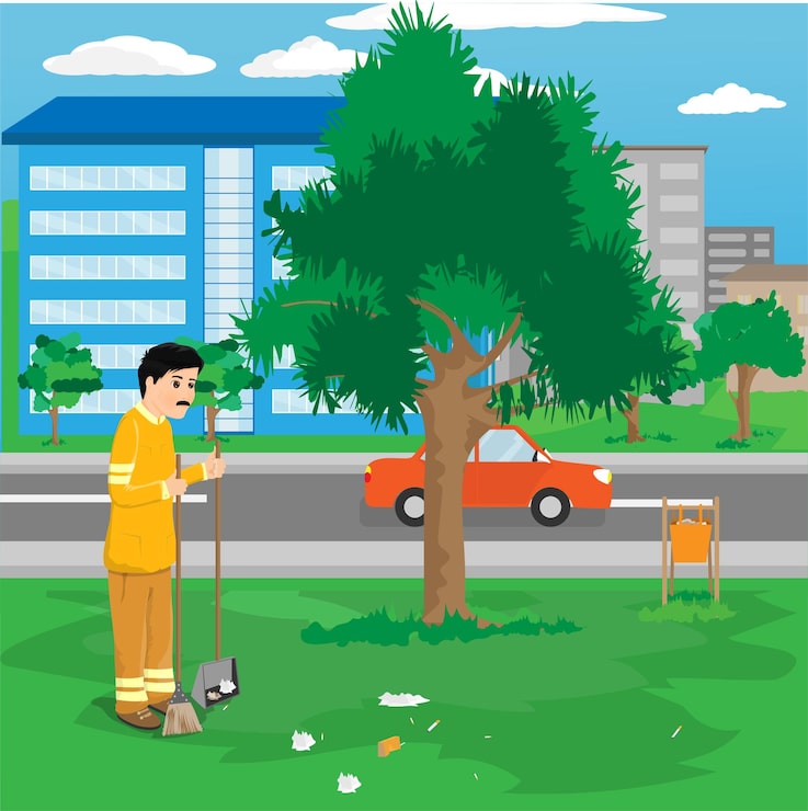Vector người thu gom rác