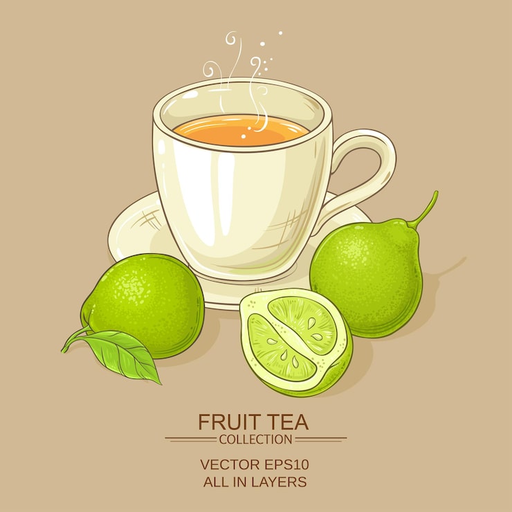 Vector tách trà cam bergamot