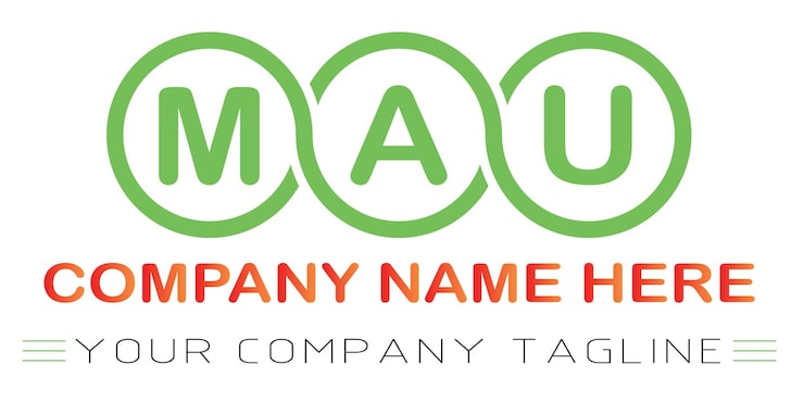 Vector thiết kế logo chữ mau
