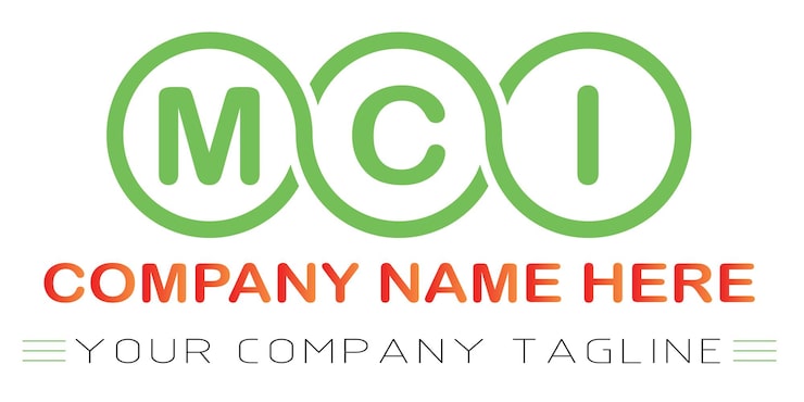 Vector thiết kế logo chữ mci