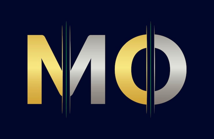Vector thiết kế minh họa mẫu logo chữ mo