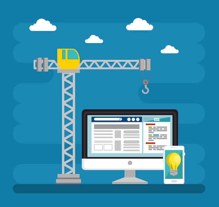 Vector trang web đang trong quá trình xây dựng