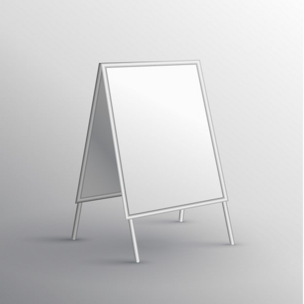 Vector gratuito cartel, mockup