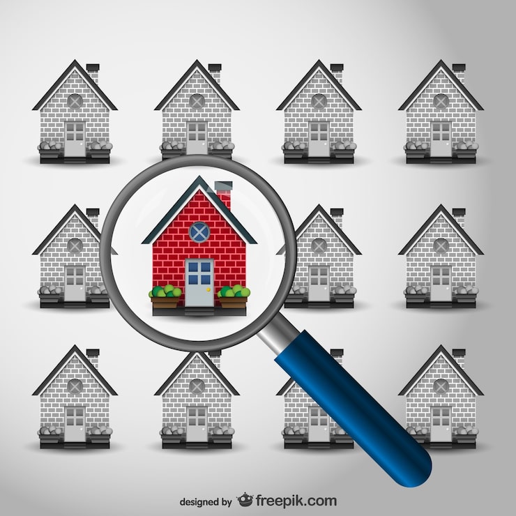 Vector gratuito casas inmobiliarias