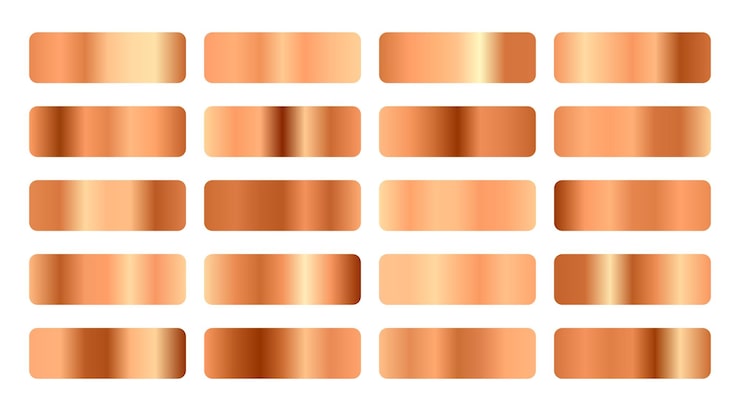 Vector gratuito colección de banners de tonos degradados metálicos abstractos con una mezcla suave