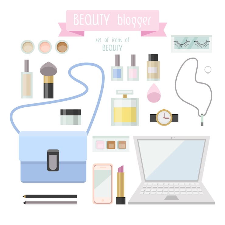 Vector gratuito colección de elementos de belleza