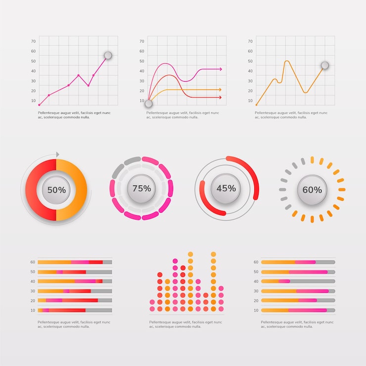 Vector gratuito colección de elementos infográficos planos