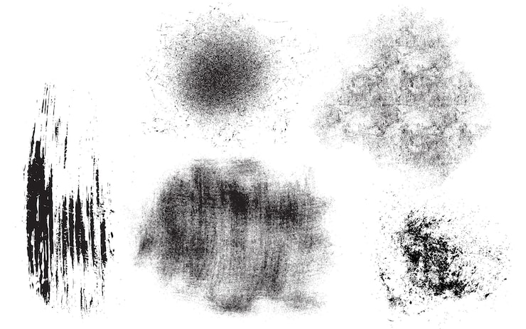 Vector gratuito colección de texturas grunge granulada