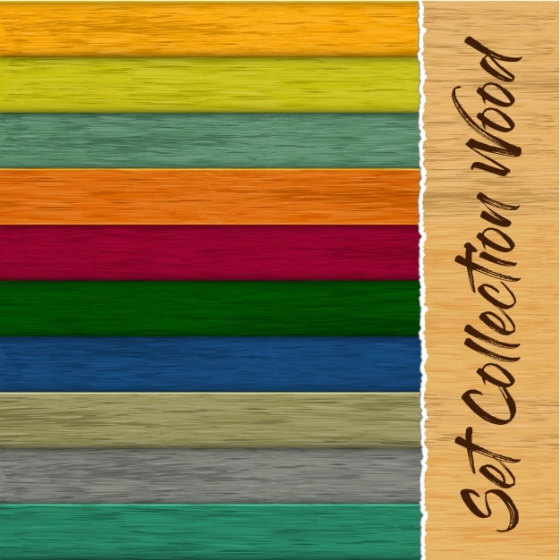 Vector gratuito colección de texturas de madera