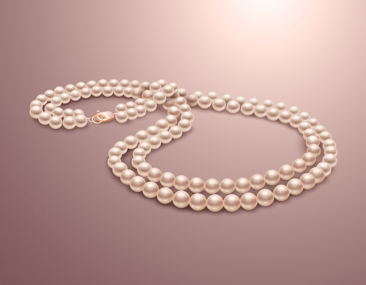 Vector gratuito collar precioso de perlas