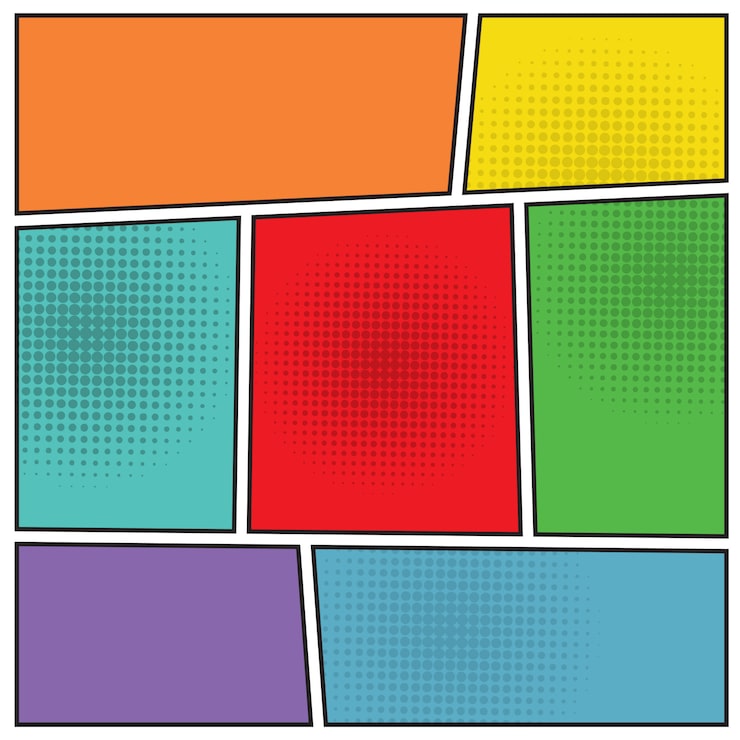 Vector gratuito comics popart diseño en blanco