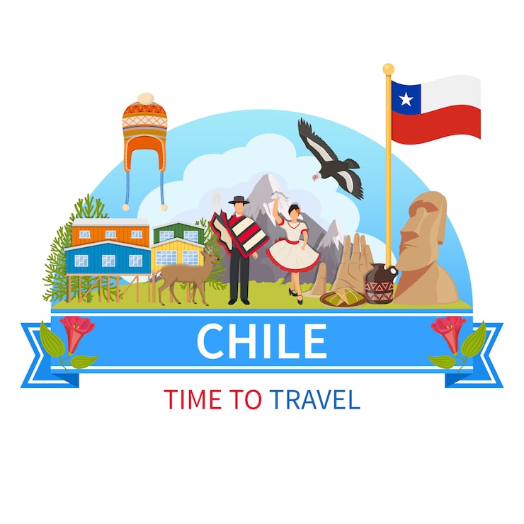 Vector gratuito composición de chile