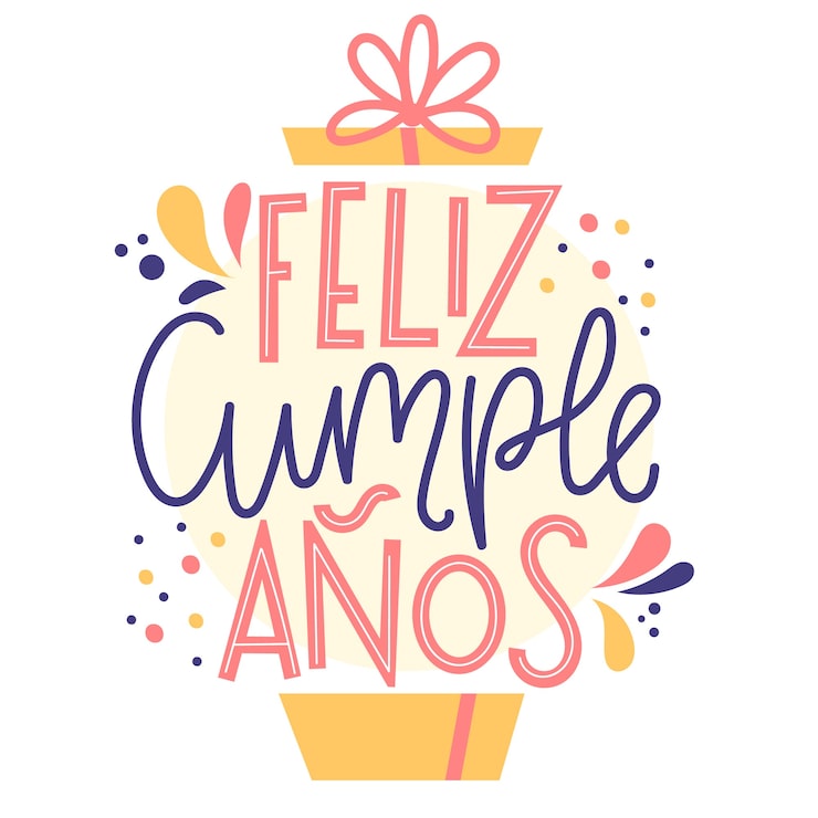 Vector gratuito concepto de letras de feliz cumpleaños