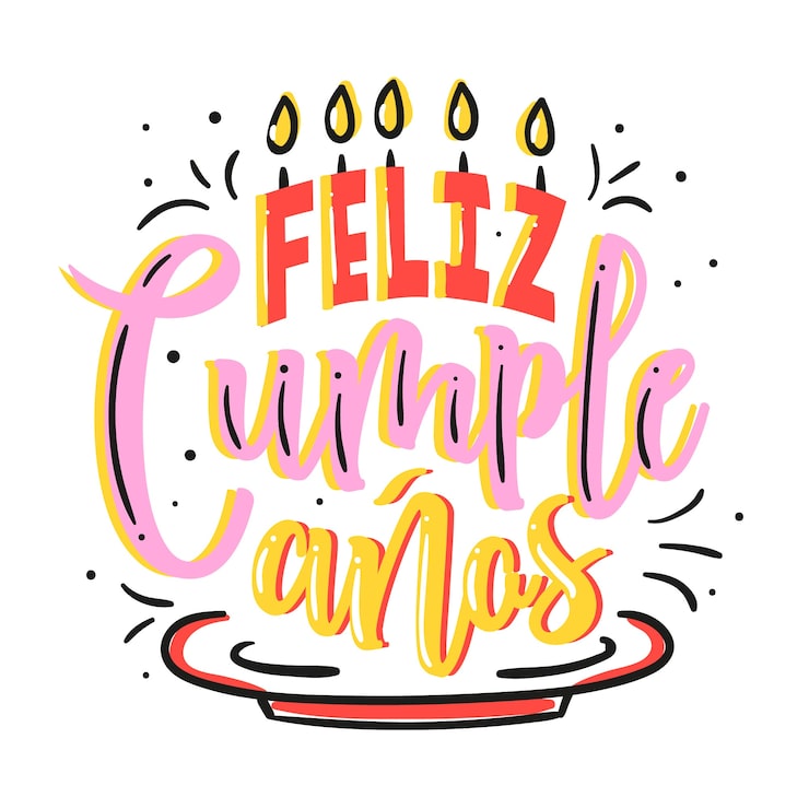 Vector gratuito concepto de letras de feliz cumpleaños