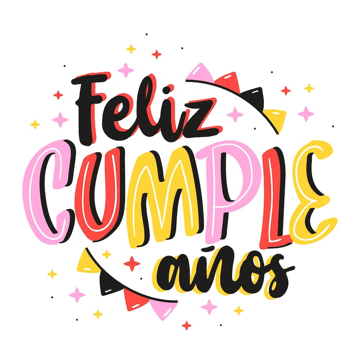 Vector gratuito concepto de letras de feliz cumpleaños