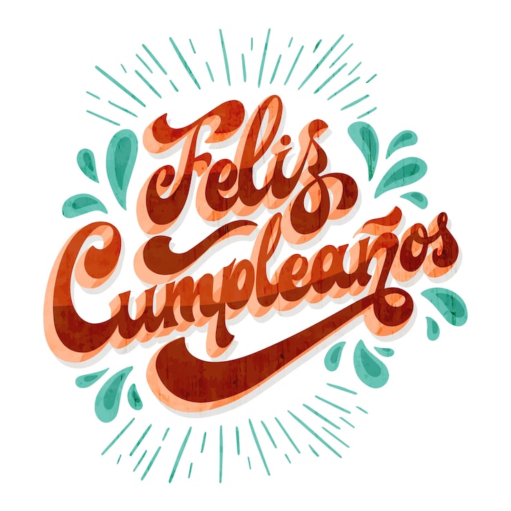 Vector gratuito concepto de letras de feliz cumpleaños