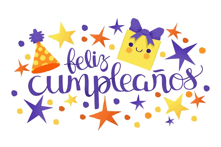 Vector gratuito concepto de letras de feliz cumpleaños