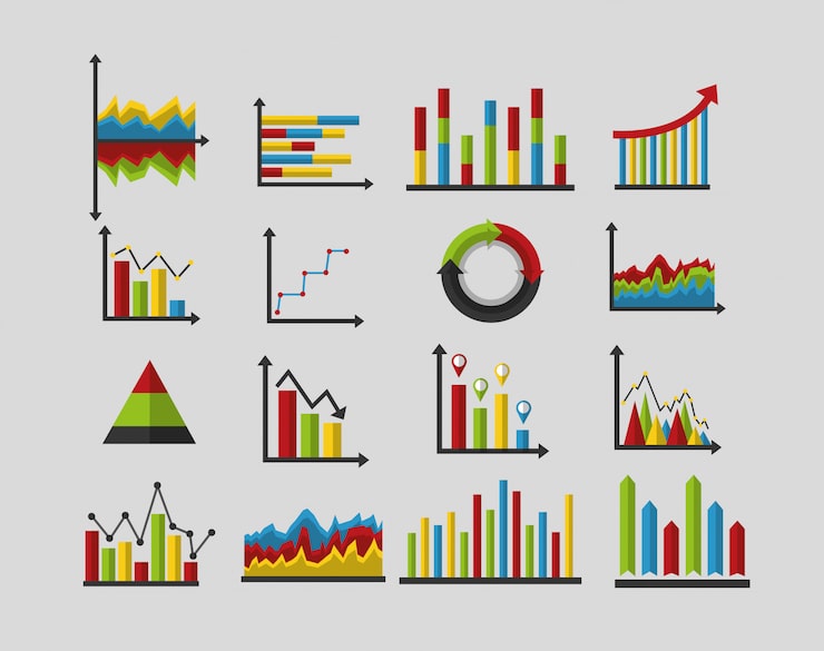 Vector gratuito conjunto de datos de análisis estadístico