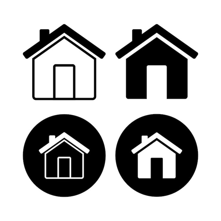 Vector gratuito conjunto de símbolos de la casa