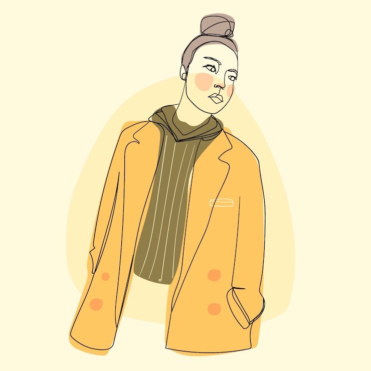 Vector gratuito dibujado a mano ilustración de arte de una línea