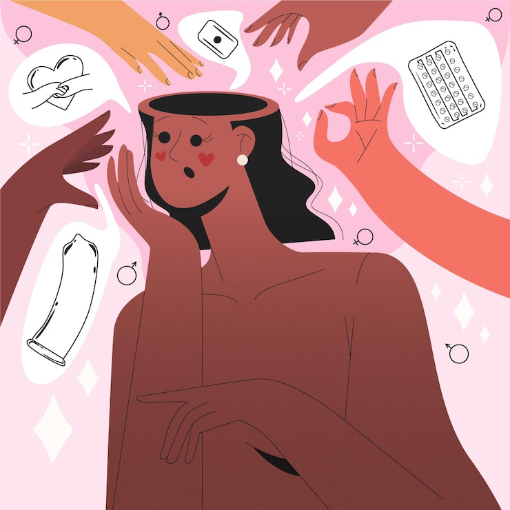 Vector gratuito dibujado a mano ilustración del día mundial de la salud sexual