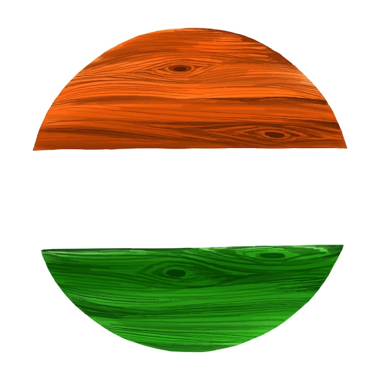 Vector gratuito diseño de acuarela de celebración del día de la independencia del tema de la bandera india