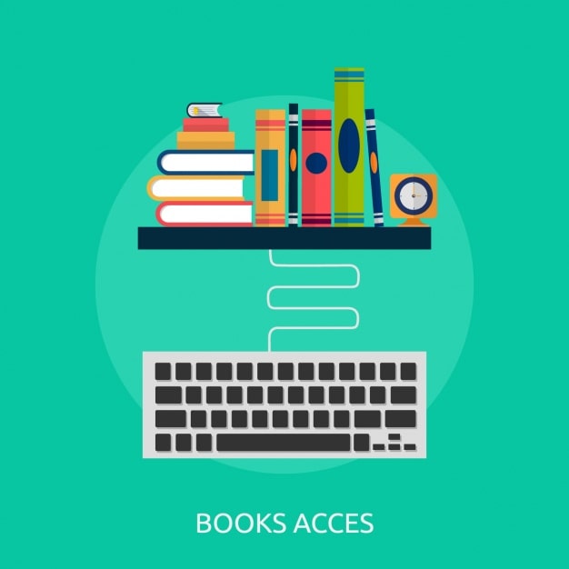 Vector gratuito diseño de fondo de acceso a libros