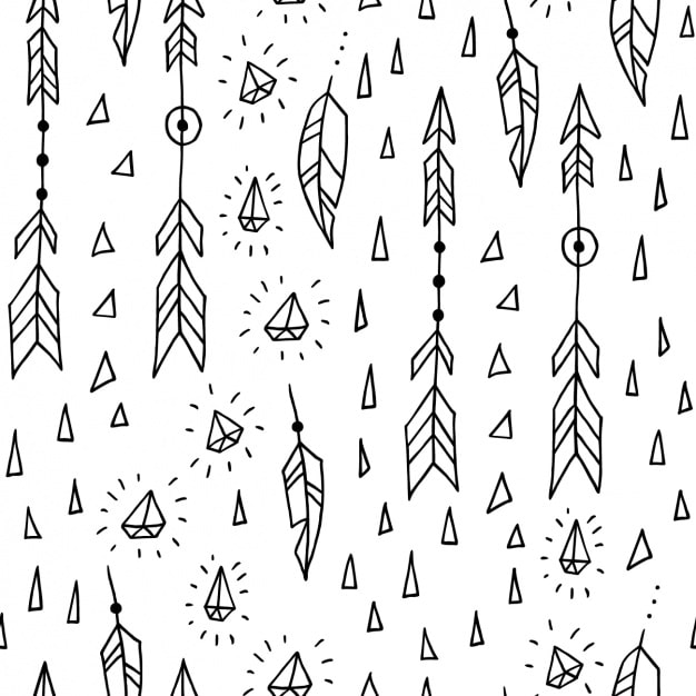 Vector gratuito diseño de patrón de flechas