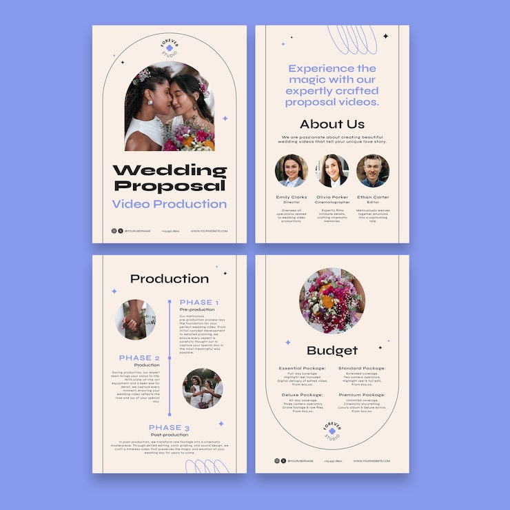 Vector gratuito diseño de plantilla de propuesta de negocio