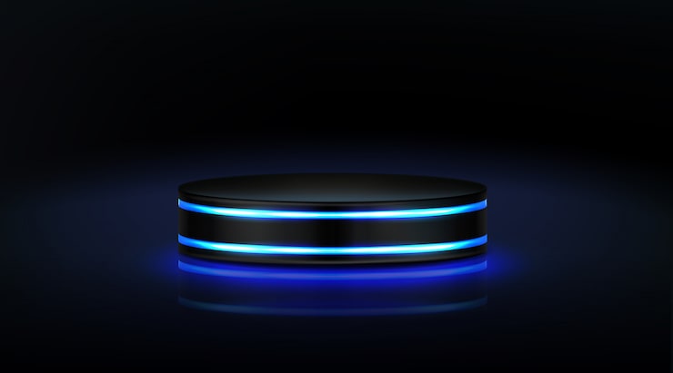 Vector gratuito escenario de neón vacío para la presentación de productos