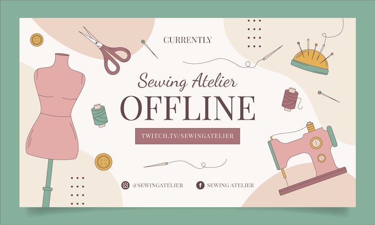 Vector gratuito fondo de contracción de taller de moda dibujado a mano