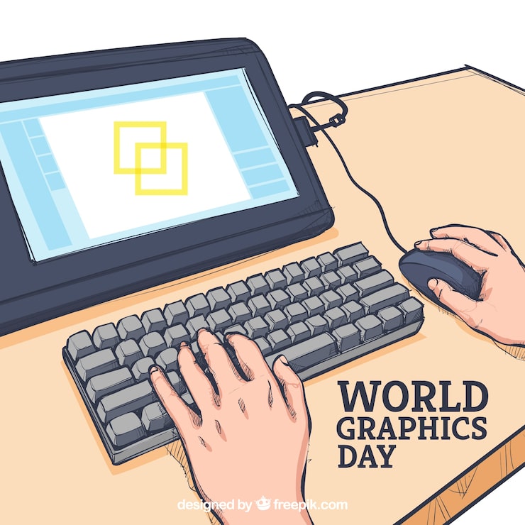 Vector gratuito fondo de día mundial de los gráficos