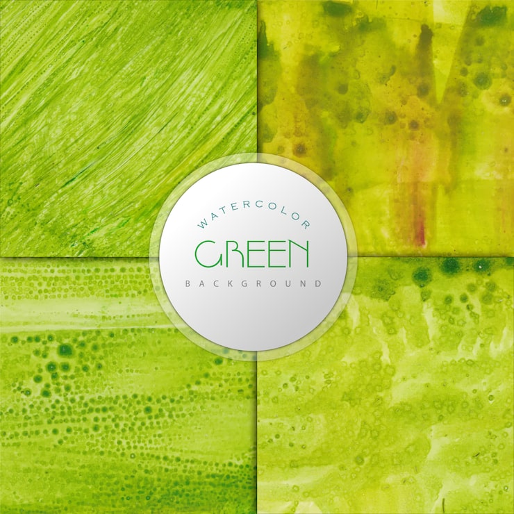 Vector gratuito fondo con diseño de efecto de acuarela verde