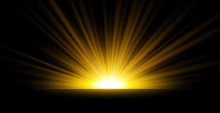 Vector gratuito fondo de efecto de rayos de sol de luz brillante