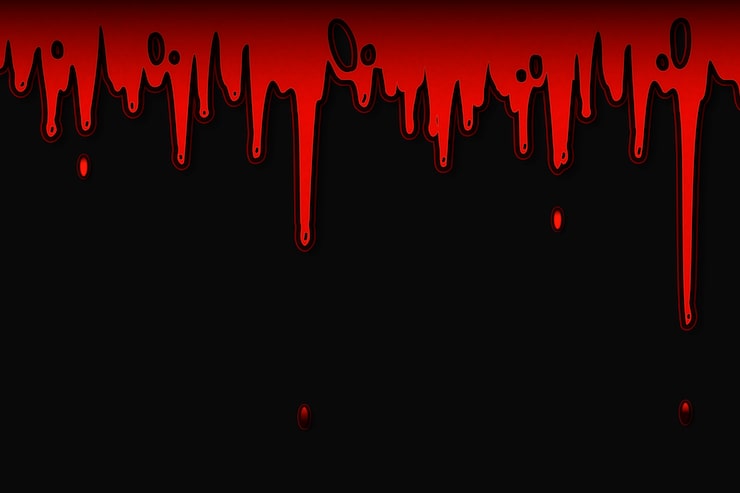 Vector gratuito fondo de goteo de sangre dibujado a mano