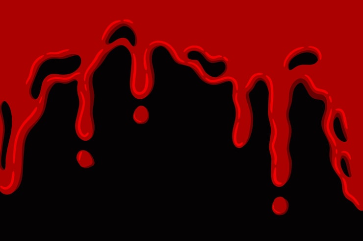Vector gratuito fondo de goteo de sangre dibujado a mano