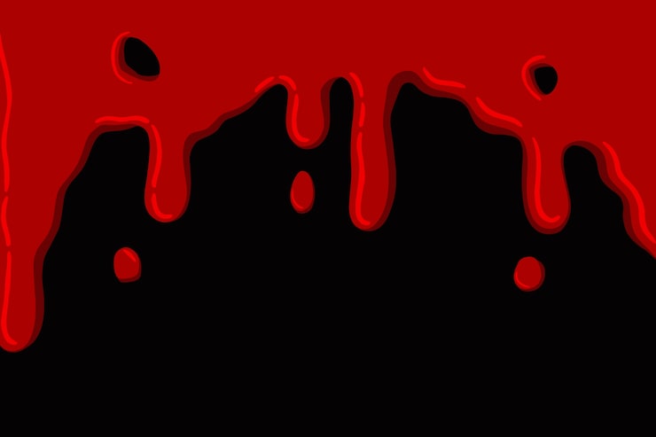 Vector gratuito fondo de goteo de sangre dibujado a mano
